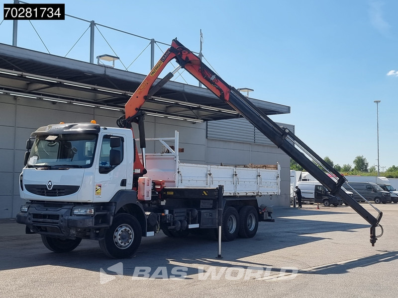 Renault Kerax 370 6X4 Palfinger PK16502 Kran Crane Big-Axle Steel suspension Euro 4 - Φορτηγό ανατρεπόμενο, Φορτηγό με γερανό: φωτογραφία 5 Renault Kerax 370 6X4 Palfinger PK16502 Kran Crane Big-Axle Steel suspension Euro 4 - Φορτηγό ανατρεπόμενο, Φορτηγό με γερανό: φωτογραφία 5