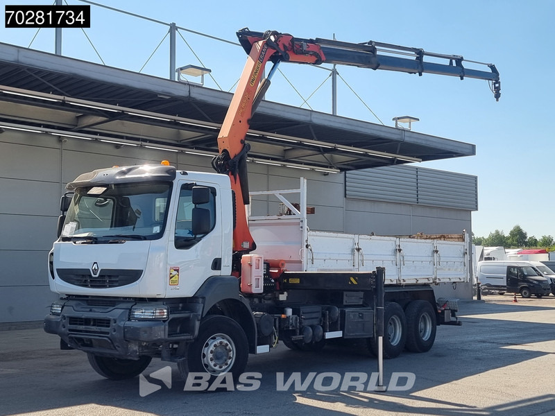 Renault Kerax 370 6X4 Palfinger PK16502 Kran Crane Big-Axle Steel suspension Euro 4 - Φορτηγό ανατρεπόμενο, Φορτηγό με γερανό: φωτογραφία 1 Renault Kerax 370 6X4 Palfinger PK16502 Kran Crane Big-Axle Steel suspension Euro 4 - Φορτηγό ανατρεπόμενο, Φορτηγό με γερανό: φωτογραφία 1