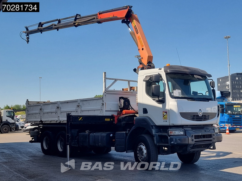 Renault Kerax 370 6X4 Palfinger PK16502 Kran Crane Big-Axle Steel suspension Euro 4 - Φορτηγό ανατρεπόμενο, Φορτηγό με γερανό: φωτογραφία 3 Renault Kerax 370 6X4 Palfinger PK16502 Kran Crane Big-Axle Steel suspension Euro 4 - Φορτηγό ανατρεπόμενο, Φορτηγό με γερανό: φωτογραφία 3