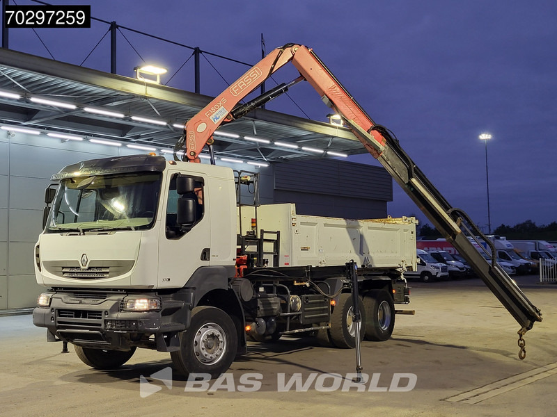 Renault Kerax 370 Kerax 6X4 Fassi F150AXS.22 Crane 10m3 2-side tipper Big-Axle Steelsuspension Manual - Φορτηγό ανατρεπόμενο, Φορτηγό με γερανό: φωτογραφία 5 Renault Kerax 370 Kerax 6X4 Fassi F150AXS.22 Crane 10m3 2-side tipper Big-Axle Steelsuspension Manual - Φορτηγό ανατρεπόμενο, Φορτηγό με γερανό: φωτογραφία 5