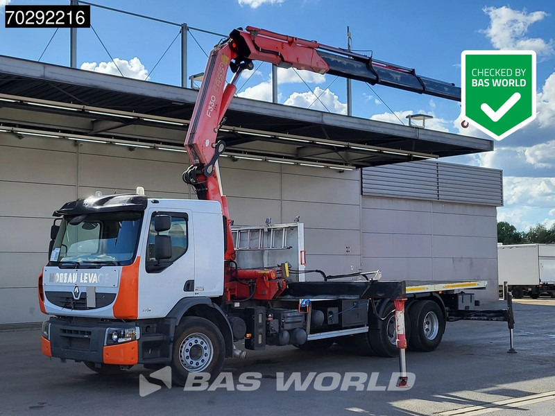 Renault Premium 370 6X2 Fassi F330B.23 Kran Crane Manual Big-Axle Lift-Axle Euro 4 - Φορτηγό με ανοιχτή καρότσα, Φορτηγό με γερανό: φωτογραφία 1 Renault Premium 370 6X2 Fassi F330B.23 Kran Crane Manual Big-Axle Lift-Axle Euro 4 - Φορτηγό με ανοιχτή καρότσα, Φορτηγό με γερανό: φωτογραφία 1