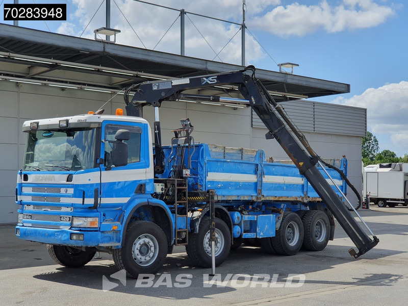 Scania G420 8X4 15m3 tipper Hiab 144 Crane Steelsuspension Manual Big-Axle Euro 3 - Φορτηγό ανατρεπόμενο, Φορτηγό με γερανό: φωτογραφία 5 Scania G420 8X4 15m3 tipper Hiab 144 Crane Steelsuspension Manual Big-Axle Euro 3 - Φορτηγό ανατρεπόμενο, Φορτηγό με γερανό: φωτογραφία 5