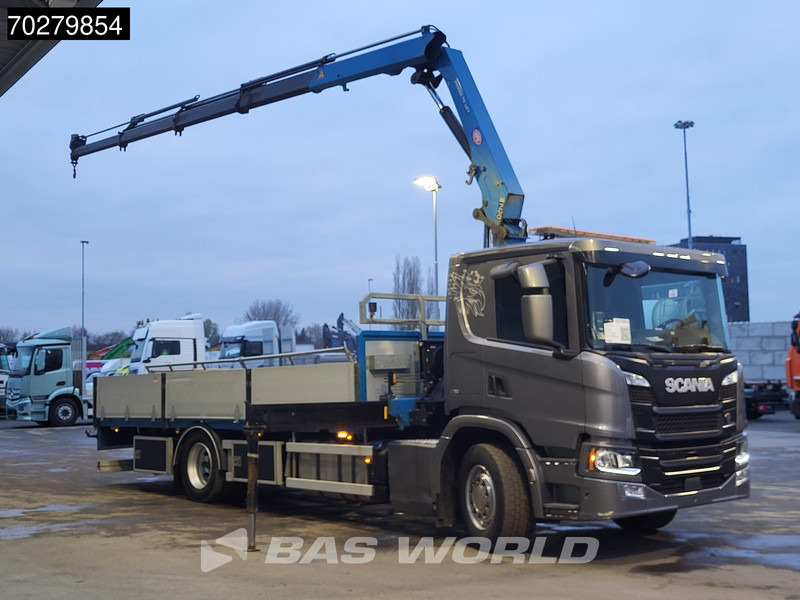Scania P280 4X2 HMF 1420K-RC Kran Crane Leather seats Automatic Euro 6 - Φορτηγό με ανοιχτή καρότσα, Φορτηγό με γερανό: φωτογραφία 3 Scania P280 4X2 HMF 1420K-RC Kran Crane Leather seats Automatic Euro 6 - Φορτηγό με ανοιχτή καρότσα, Φορτηγό με γερανό: φωτογραφία 3