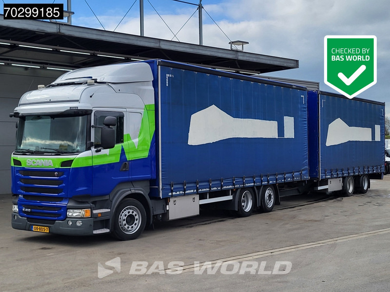 Scania R410 R 6X2 NL-Truck Standairco Lift+Steering-Axle Automatic Euro 6 - Φορτηγό μουσαμάς: φωτογραφία 1 Scania R410 R 6X2 NL-Truck Standairco Lift+Steering-Axle Automatic Euro 6 - Φορτηγό μουσαμάς: φωτογραφία 1