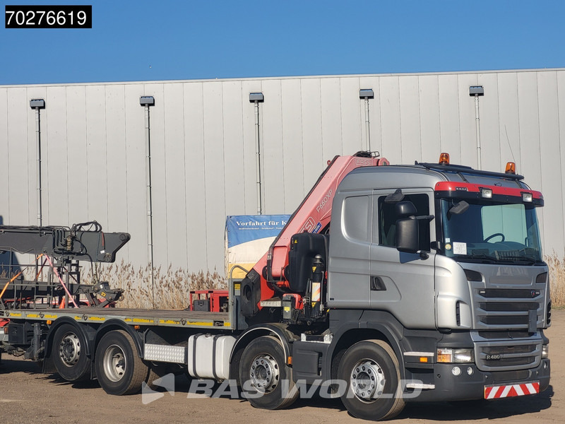 Scania R480 8X2 FASSI F660AXP.25 Manual Retarder Lift+Lenkachse Euro 5 - Φορτηγό με ανοιχτή καρότσα, Φορτηγό με γερανό: φωτογραφία 3 Scania R480 8X2 FASSI F660AXP.25 Manual Retarder Lift+Lenkachse Euro 5 - Φορτηγό με ανοιχτή καρότσα, Φορτηγό με γερανό: φωτογραφία 3