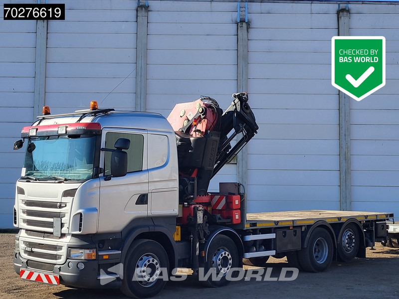 Scania R480 8X2 FASSI F660AXP.25 Manual Retarder Lift+Lenkachse Euro 5 - Φορτηγό με ανοιχτή καρότσα, Φορτηγό με γερανό: φωτογραφία 1 Scania R480 8X2 FASSI F660AXP.25 Manual Retarder Lift+Lenkachse Euro 5 - Φορτηγό με ανοιχτή καρότσα, Φορτηγό με γερανό: φωτογραφία 1