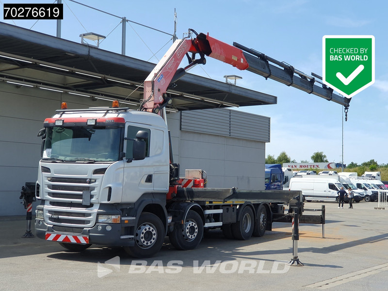 Scania R480 8X2 FASSI F660AXP.25 Manual Retarder Lift+Lenkachse Euro 5 - Φορτηγό με ανοιχτή καρότσα, Φορτηγό με γερανό: φωτογραφία 1 Scania R480 8X2 FASSI F660AXP.25 Manual Retarder Lift+Lenkachse Euro 5 - Φορτηγό με ανοιχτή καρότσα, Φορτηγό με γερανό: φωτογραφία 1