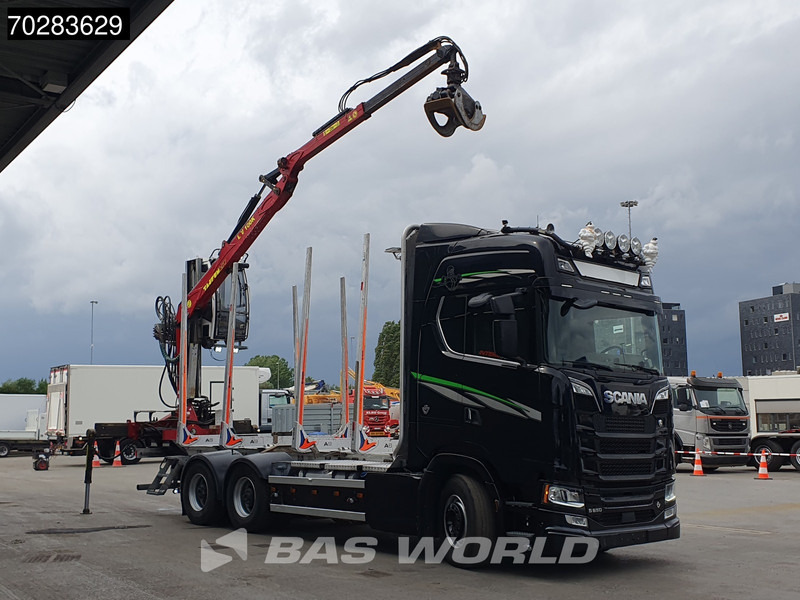 Scania S650 S 6X4 Tajfun LIV100K Kran Holztransport Retarder 3-Pedals Euro 6 - Φορτηγό ξυλείας, Φορτηγό με γερανό: φωτογραφία 3 Scania S650 S 6X4 Tajfun LIV100K Kran Holztransport Retarder 3-Pedals Euro 6 - Φορτηγό ξυλείας, Φορτηγό με γερανό: φωτογραφία 3