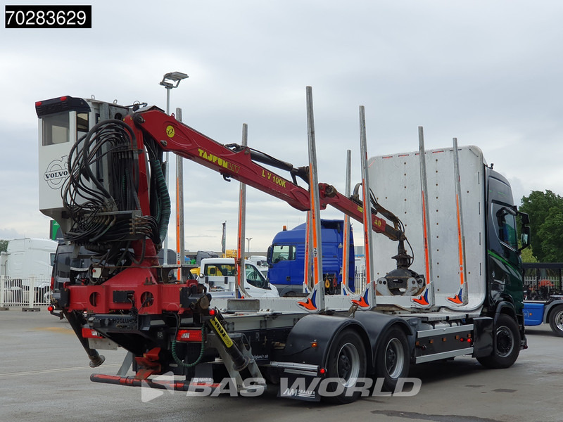 Φορτηγό ξυλείας, Φορτηγό με γερανό Scania S650 S 6X4 Tajfun LIV100K Kran Holztransport Retarder 3-Pedals Euro 6: φωτογραφία 16
