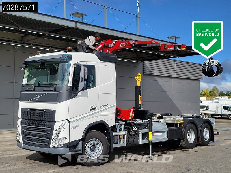 Volvo FH 500 6X2 Penz Crane 15Z9.50R HYVA 20-57-S Hooklift Lift+steering Automatic Euro 6 - Φορτηγό φόρτωσης γάντζου, Φορτηγό με γερανό: φωτογραφία 1 Volvo FH 500 6X2 Penz Crane 15Z9.50R HYVA 20-57-S Hooklift Lift+steering Automatic Euro 6 - Φορτηγό φόρτωσης γάντζου, Φορτηγό με γερανό: φωτογραφία 1