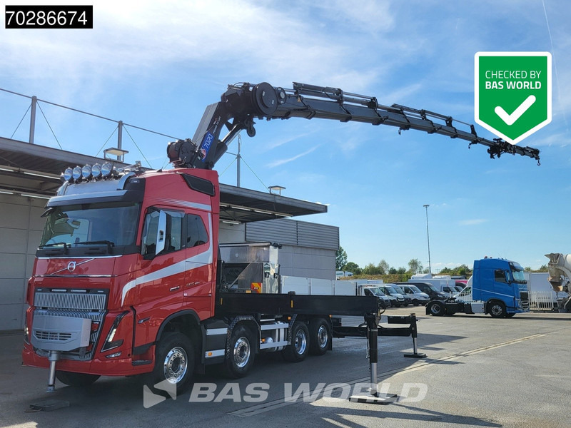 Volvo FH16 650 FH16 8X2 HMF 7020K-RCS Crane + Fly-Jib Lift+Steering-Axle Navi LED ACC Euro 6 - Φορτηγό με ανοιχτή καρότσα, Φορτηγό με γερανό: φωτογραφία 1 Volvo FH16 650 FH16 8X2 HMF 7020K-RCS Crane + Fly-Jib Lift+Steering-Axle Navi LED ACC Euro 6 - Φορτηγό με ανοιχτή καρότσα, Φορτηγό με γερανό: φωτογραφία 1