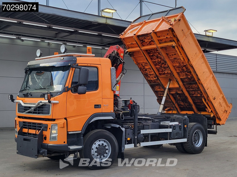 Volvo FM 340 FM 4X4 4x4 Crane Palfinger PK10501 Tipper Big-Axle Full Steel - Φορτηγό ανατρεπόμενο, Φορτηγό με γερανό: φωτογραφία 3 Volvo FM 340 FM 4X4 4x4 Crane Palfinger PK10501 Tipper Big-Axle Full Steel - Φορτηγό ανατρεπόμενο, Φορτηγό με γερανό: φωτογραφία 3