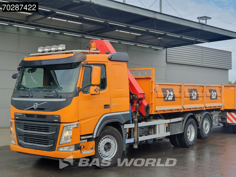 Volvo FM 420 6X2 HMF 2120 K 4 Crane Lift+lenkasche Euro 6 - Φορτηγό ανατρεπόμενο, Φορτηγό με γερανό: φωτογραφία 3 Volvo FM 420 6X2 HMF 2120 K 4 Crane Lift+lenkasche Euro 6 - Φορτηγό ανατρεπόμενο, Φορτηγό με γερανό: φωτογραφία 3