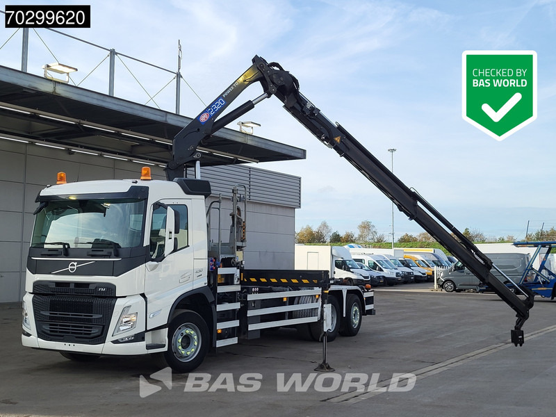 Volvo FM 430 FM 6X2 HMF 2320K-RCS Kran Crane + VDL S-21-6200 Lift + Steering Axle - Φορτηγό φόρτωσης γάντζου, Φορτηγό με γερανό: φωτογραφία 1 Volvo FM 430 FM 6X2 HMF 2320K-RCS Kran Crane + VDL S-21-6200 Lift + Steering Axle - Φορτηγό φόρτωσης γάντζου, Φορτηγό με γερανό: φωτογραφία 1