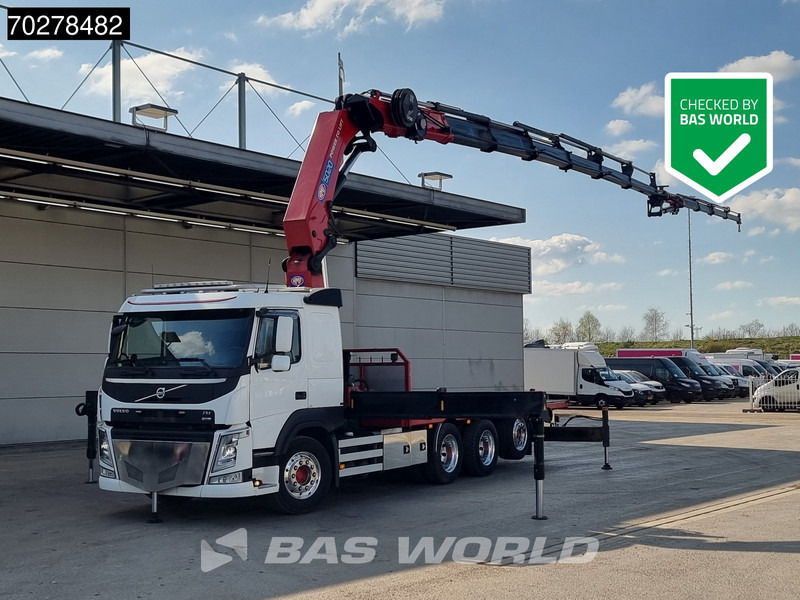 Volvo FM 500 8X4 HMF5020 K6 + Fly Jib Lift+Lenkachse Crane Kran Euro 6 - Φορτηγό με ανοιχτή καρότσα, Φορτηγό με γερανό: φωτογραφία 1 Volvo FM 500 8X4 HMF5020 K6 + Fly Jib Lift+Lenkachse Crane Kran Euro 6 - Φορτηγό με ανοιχτή καρότσα, Φορτηγό με γερανό: φωτογραφία 1