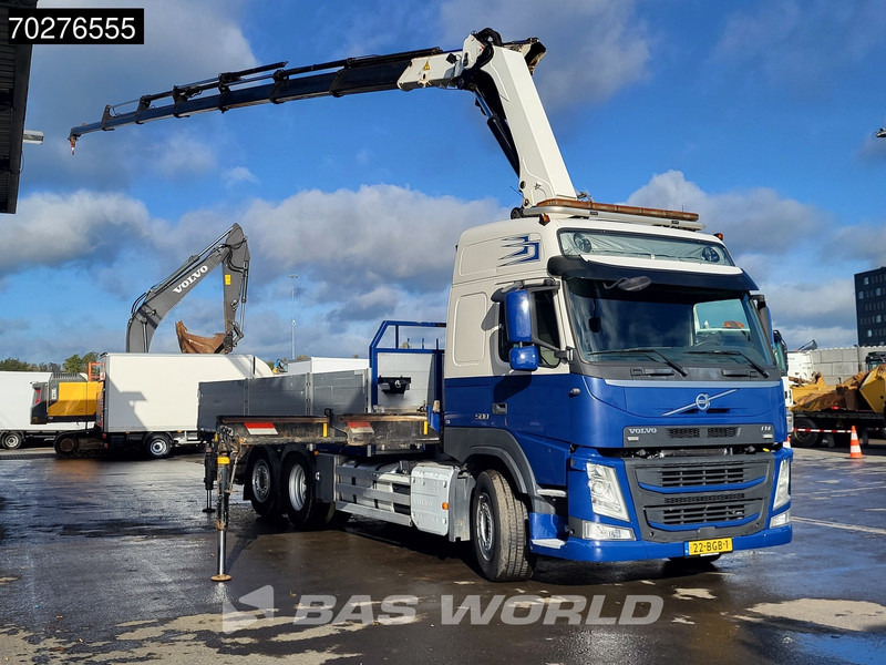 Volvo FM 500 FM 6X2 NL-Truck HMF 3220-K7 Kran Crane Winch Lift+Steering-Axle Euro 6 - Φορτηγό με ανοιχτή καρότσα, Φορτηγό με γερανό: φωτογραφία 3 Volvo FM 500 FM 6X2 NL-Truck HMF 3220-K7 Kran Crane Winch Lift+Steering-Axle Euro 6 - Φορτηγό με ανοιχτή καρότσα, Φορτηγό με γερανό: φωτογραφία 3