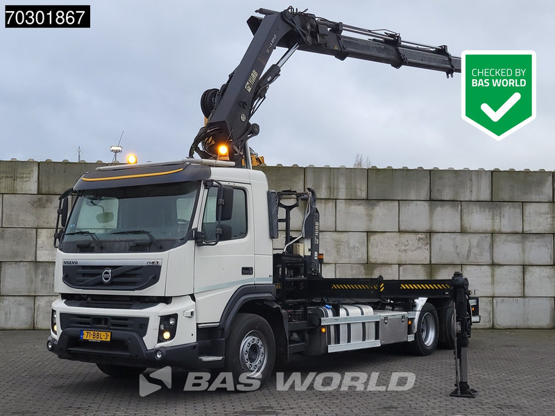 Volvo FMX 370 FMX 6X2 HIAB 244 E P-3 Hipro Kran + XR21S56 containersystem Lift+steering - Φορτηγό φόρτωσης γάντζου, Φορτηγό με γερανό: φωτογραφία 1 Volvo FMX 370 FMX 6X2 HIAB 244 E P-3 Hipro Kran + XR21S56 containersystem Lift+steering - Φορτηγό φόρτωσης γάντζου, Φορτηγό με γερανό: φωτογραφία 1
