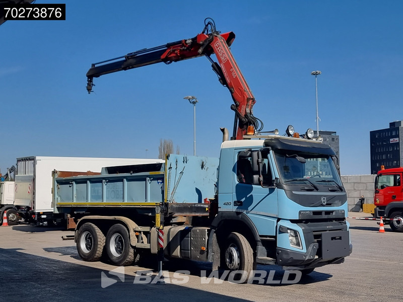 Volvo FMX 420 6X4 Fassi F155A.2.22 Crane 9m3 Big-Axle Automatic Euro 5 - Φορτηγό ανατρεπόμενο, Φορτηγό με γερανό: φωτογραφία 2 Volvo FMX 420 6X4 Fassi F155A.2.22 Crane 9m3 Big-Axle Automatic Euro 5 - Φορτηγό ανατρεπόμενο, Φορτηγό με γερανό: φωτογραφία 2