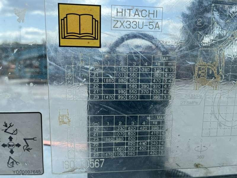 Μίνι εκσκαφέας Hitachi ZX33U-5A CLR: φωτογραφία 47