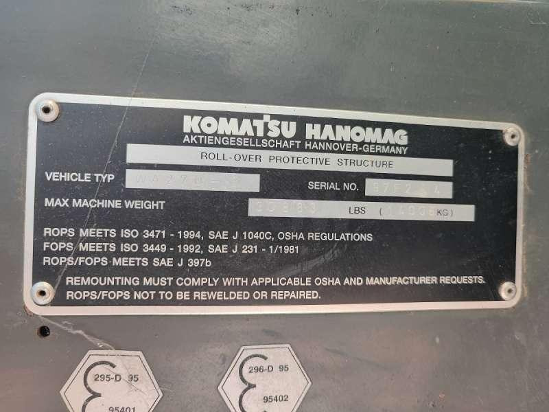Ελαστιχοφόρος φορτωτής Komatsu WA270-3: φωτογραφία 43