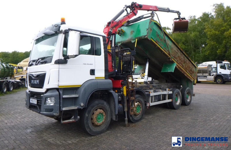 MAN TGS 35.400 8X4 RHD tipper + Palfinger Epsilon M125L - Φορτηγό με γερανό: φωτογραφία 1 MAN TGS 35.400 8X4 RHD tipper + Palfinger Epsilon M125L - Φορτηγό με γερανό: φωτογραφία 1