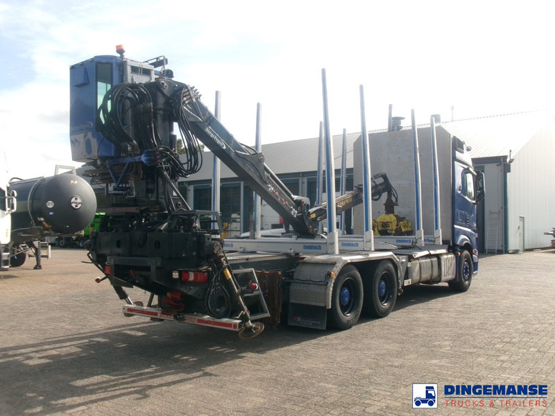 Mercedes-Benz Actros 2663 6x4 Euro 6 loglift F96 crane timber truck - Φορτηγό ξυλείας, Φορτηγό με γερανό: φωτογραφία 4 Mercedes-Benz Actros 2663 6x4 Euro 6 loglift F96 crane timber truck - Φορτηγό ξυλείας, Φορτηγό με γερανό: φωτογραφία 4