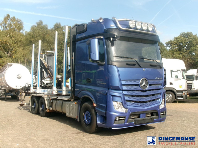 Mercedes-Benz Actros 2663 6x4 Euro 6 loglift F96 crane timber truck - Φορτηγό με γερανό: φωτογραφία 2 Mercedes-Benz Actros 2663 6x4 Euro 6 loglift F96 crane timber truck - Φορτηγό με γερανό: φωτογραφία 2