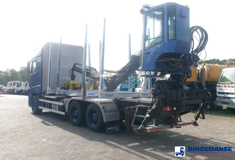 Mercedes-Benz Actros 2663 6x4 Euro 6 loglift F96 crane timber truck - Φορτηγό ξυλείας, Φορτηγό με γερανό: φωτογραφία 3 Mercedes-Benz Actros 2663 6x4 Euro 6 loglift F96 crane timber truck - Φορτηγό ξυλείας, Φορτηγό με γερανό: φωτογραφία 3