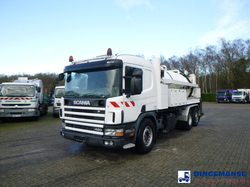 Scania P124-420 6x2 vacuum tank 10.5 m3 - Όχημα εκκένωσης βόθρων: φωτογραφία 1 Scania P124-420 6x2 vacuum tank 10.5 m3 - Όχημα εκκένωσης βόθρων: φωτογραφία 1