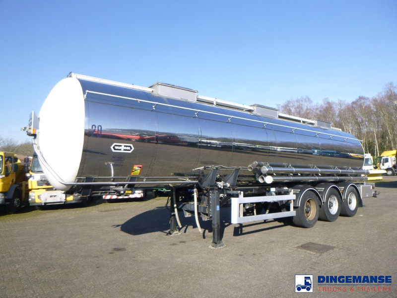 Van Hool Chemical tank inox 30 m3 / 3 comp - Επικαθήμενο βυτίο: φωτογραφία 1 Van Hool Chemical tank inox 30 m3 / 3 comp - Επικαθήμενο βυτίο: φωτογραφία 1