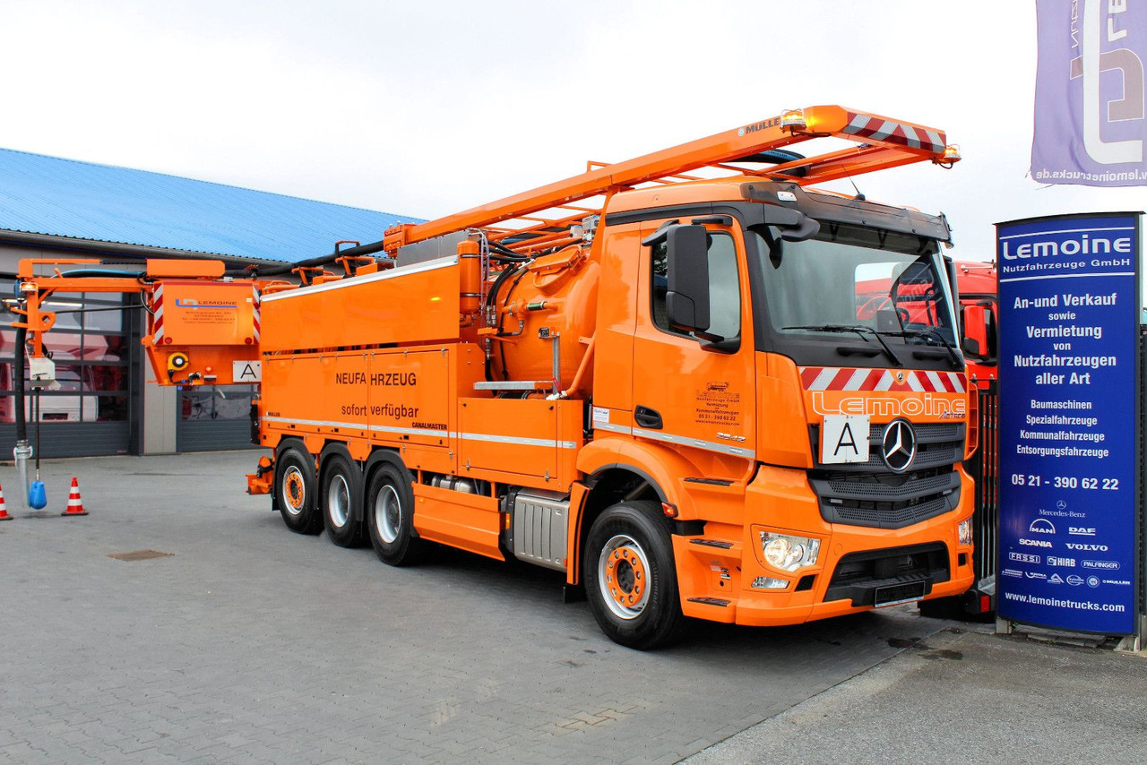 Mercedes-Benz Arocs 3551 8x4 Müller 16mCanalmaster F160EWA WRG - Όχημα εκκένωσης βόθρων: φωτογραφία 1 Mercedes-Benz Arocs 3551 8x4 Müller 16mCanalmaster F160EWA WRG - Όχημα εκκένωσης βόθρων: φωτογραφία 1