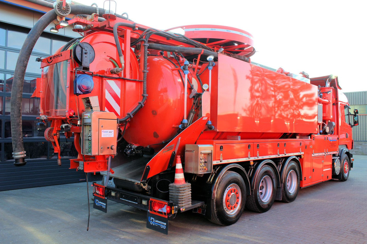 Όχημα εκκένωσης βόθρων Scania R560 V8 8x4 Kroll 20m³ WRG 2x HD-Pumpe 620 Liter: φωτογραφία 6