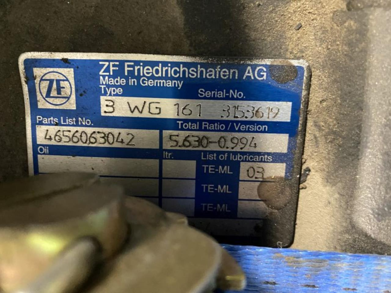ZF 3WG161 - Μετάδοσης κίνησης για Ανυψωτικό μηχάνημα: φωτογραφία 5 ZF 3WG161 - Μετάδοσης κίνησης για Ανυψωτικό μηχάνημα: φωτογραφία 5