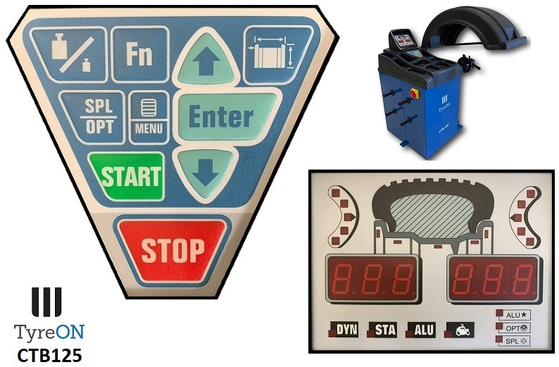 CTB125 wheel balancer, 5 ALU and 2 Steel programs - Auto input Distance + Diameter - 230V - Εξοπλισμός γκαράζ: φωτογραφία 4 CTB125 wheel balancer, 5 ALU and 2 Steel programs - Auto input Distance + Diameter - 230V - Εξοπλισμός γκαράζ: φωτογραφία 4