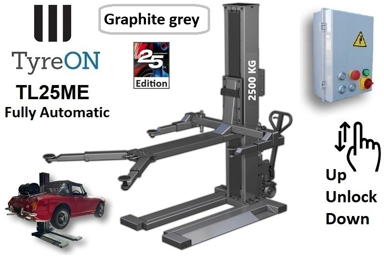 TL25ME GRAPHITE GREY - Movable single column car lift - fully automatic single post car lift - Εξοπλισμός γκαράζ: φωτογραφία 1 TL25ME GRAPHITE GREY - Movable single column car lift - fully automatic single post car lift - Εξοπλισμός γκαράζ: φωτογραφία 1