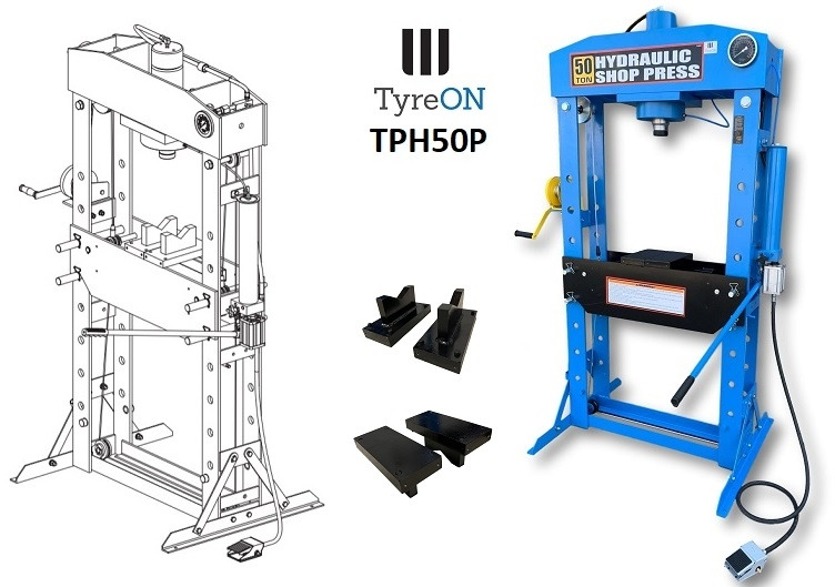 TPH50P Workshop press pneumatic hydraulic 50T - Εξοπλισμός γκαράζ: φωτογραφία 1 TPH50P Workshop press pneumatic hydraulic 50T - Εξοπλισμός γκαράζ: φωτογραφία 1