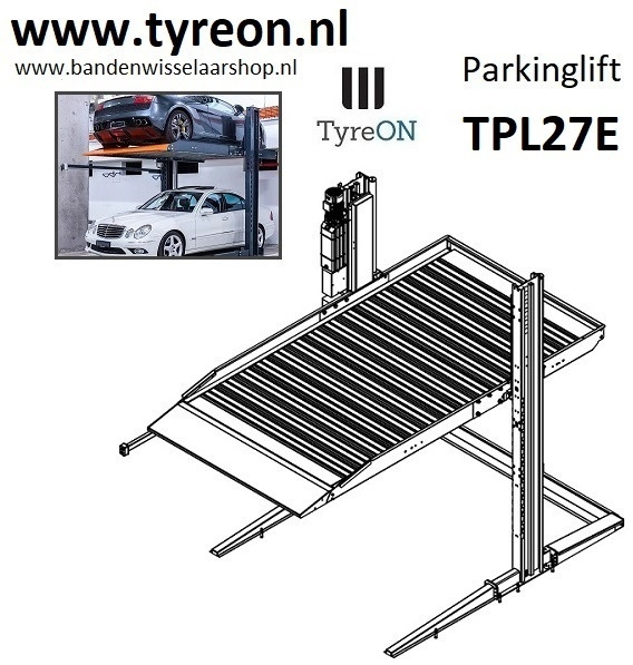 TPL27E-1 2.7T car parking lift - electric release of safety locks - no air pressure required - 2 columns - 2 cars - Εξοπλισμός γκαράζ: φωτογραφία 2 TPL27E-1 2.7T car parking lift - electric release of safety locks - no air pressure required - 2 columns - 2 cars - Εξοπλισμός γκαράζ: φωτογραφία 2