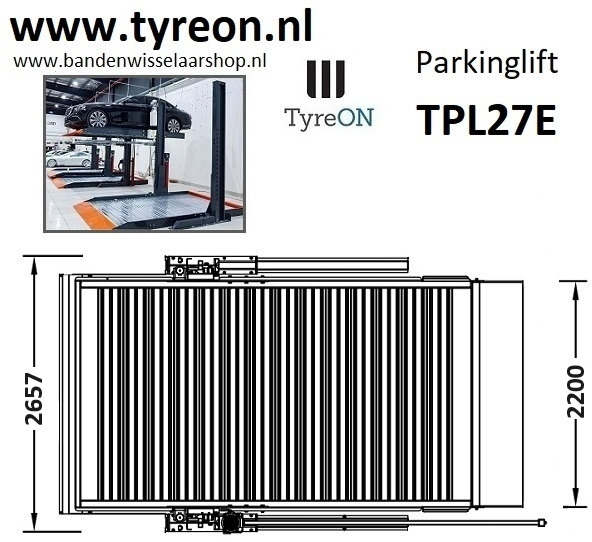 TPL27E-2 car parking lift - electric release of safety locks - no air pressure required - 3 columns - 4 cars - Εξοπλισμός γκαράζ: φωτογραφία 3 TPL27E-2 car parking lift - electric release of safety locks - no air pressure required - 3 columns - 4 cars - Εξοπλισμός γκαράζ: φωτογραφία 3