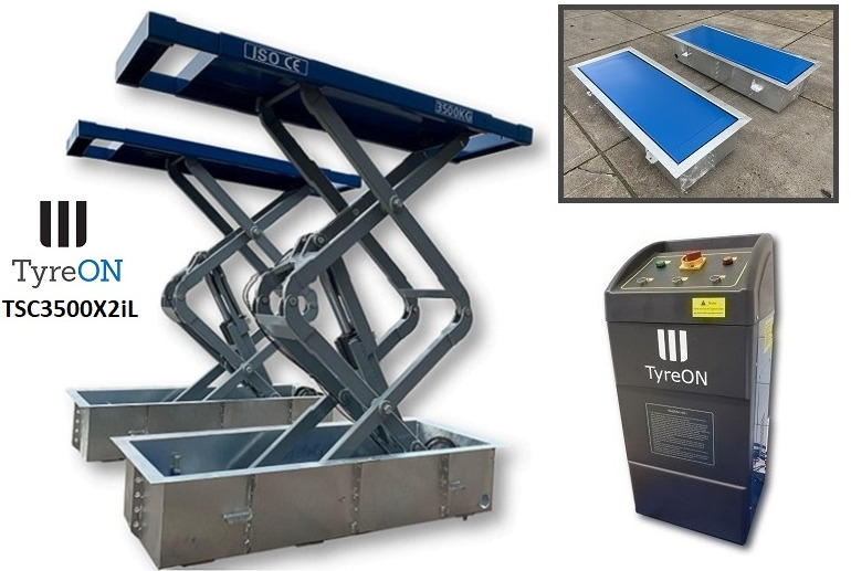 TSC3500X2iL In floor scissor lift - Double extensions - Recessed containers - Εξοπλισμός γκαράζ: φωτογραφία 1 TSC3500X2iL In floor scissor lift - Double extensions - Recessed containers - Εξοπλισμός γκαράζ: φωτογραφία 1