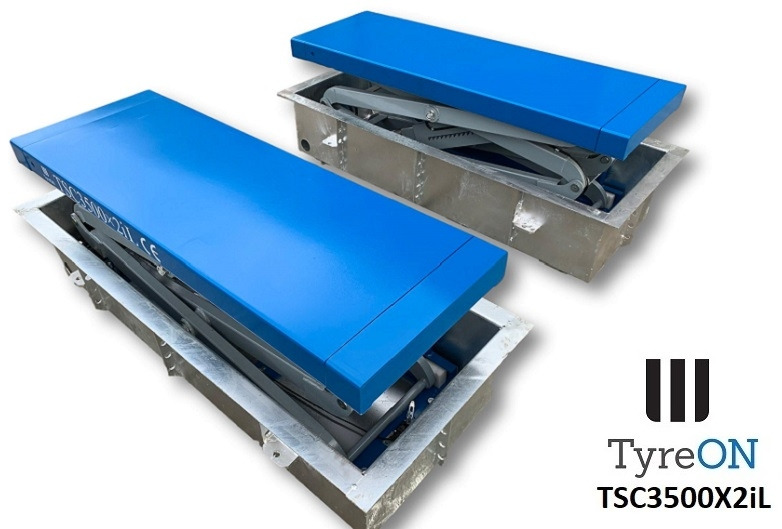 TSC3500X2iL In floor scissor lift - Double extensions - Recessed containers - Εξοπλισμός γκαράζ: φωτογραφία 2 TSC3500X2iL In floor scissor lift - Double extensions - Recessed containers - Εξοπλισμός γκαράζ: φωτογραφία 2