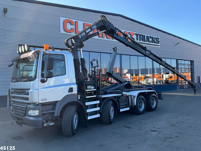 DAF FAD 85 CF 460 8x4 Hiab 16 Tonmeter laadkraan - Φορτηγό φόρτωσης γάντζου, Φορτηγό με γερανό: φωτογραφία 1 DAF FAD 85 CF 460 8x4 Hiab 16 Tonmeter laadkraan - Φορτηγό φόρτωσης γάντζου, Φορτηγό με γερανό: φωτογραφία 1