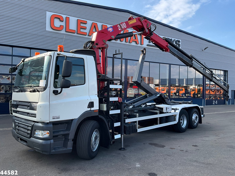 DAF FAN 85 CF 360 HMF 20 Tonmeter laadkraan - Φορτηγό φόρτωσης γάντζου, Φορτηγό με γερανό: φωτογραφία 1 DAF FAN 85 CF 360 HMF 20 Tonmeter laadkraan - Φορτηγό φόρτωσης γάντζου, Φορτηγό με γερανό: φωτογραφία 1