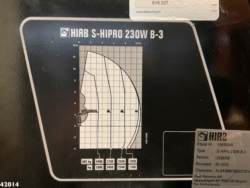 Απορριμματοφόρο DAF FAN CF 340 Hiab 23 ton/meter laadkraan Welvaarts weighing system: φωτογραφία 15 Απορριμματοφόρο DAF FAN CF 340 Hiab 23 ton/meter laadkraan Welvaarts weighing system: φωτογραφία 15