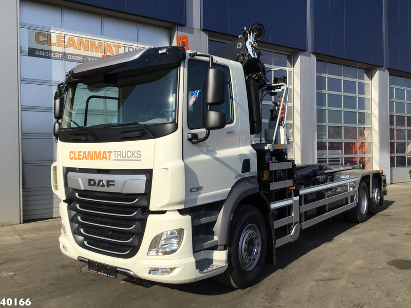 DAF FAN CF 430 HMF 23 ton/meter laadkraan + Welvaarts Weighing system - Φορτηγό φόρτωσης γάντζου, Φορτηγό με γερανό: φωτογραφία 2 DAF FAN CF 430 HMF 23 ton/meter laadkraan + Welvaarts Weighing system - Φορτηγό φόρτωσης γάντζου, Φορτηγό με γερανό: φωτογραφία 2