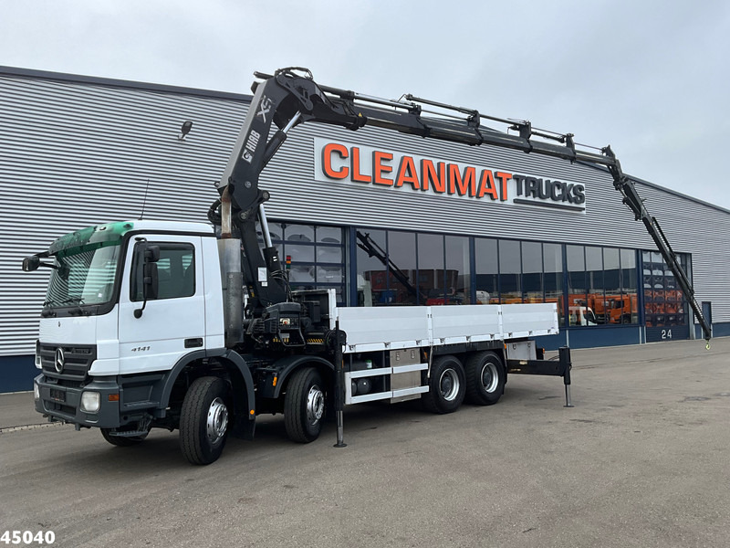 Mercedes-Benz Actros 4141 8x4 manual Hiab 32 Tonmeter laadkraan + Fly-jib - Φορτηγό με γερανό: φωτογραφία 1 Mercedes-Benz Actros 4141 8x4 manual Hiab 32 Tonmeter laadkraan + Fly-jib - Φορτηγό με γερανό: φωτογραφία 1