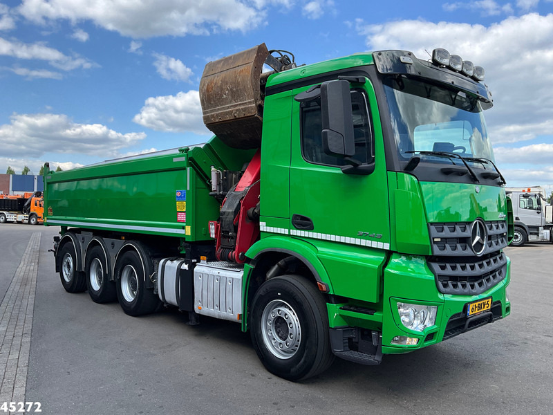 Mercedes-Benz Arocs 3743 8x4 Euro 6 HMF 19 Tonmeter Elektrisch/Hydraulisch aangedreven Z-kraan - Φορτηγό ανατρεπόμενο, Φορτηγό με γερανό: φωτογραφία 4 Mercedes-Benz Arocs 3743 8x4 Euro 6 HMF 19 Tonmeter Elektrisch/Hydraulisch aangedreven Z-kraan - Φορτηγό ανατρεπόμενο, Φορτηγό με γερανό: φωτογραφία 4