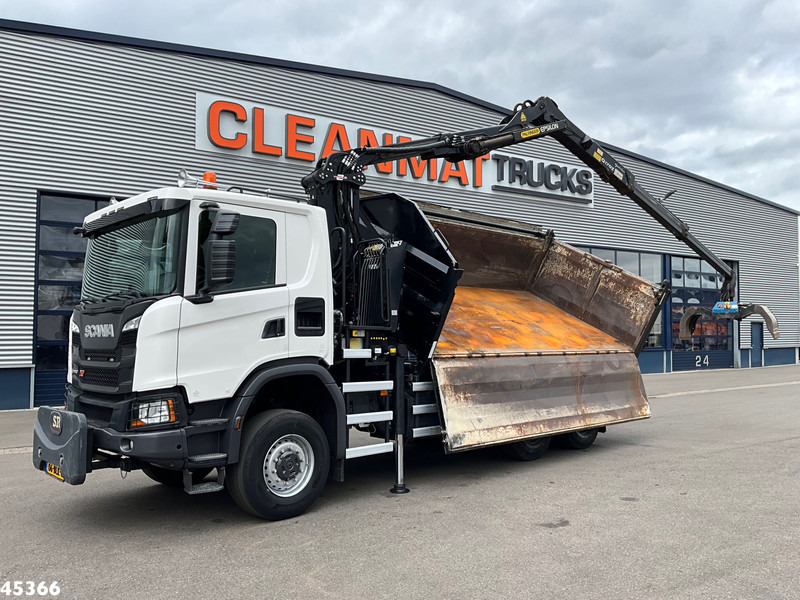 Scania G 410 6x6 Euro 6 Palfinger 17 Tonmeter Z-kraan - Φορτηγό ανατρεπόμενο, Φορτηγό με γερανό: φωτογραφία 2 Scania G 410 6x6 Euro 6 Palfinger 17 Tonmeter Z-kraan - Φορτηγό ανατρεπόμενο, Φορτηγό με γερανό: φωτογραφία 2