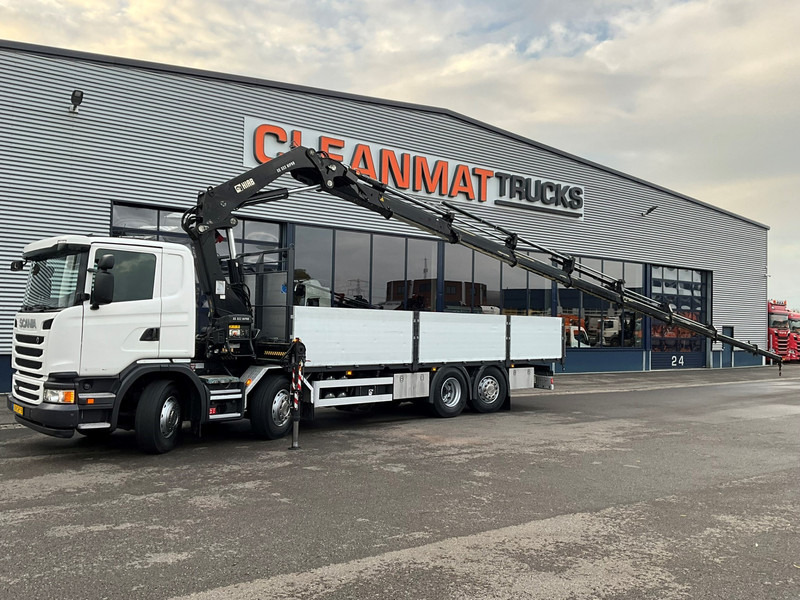 Scania G 450 8x2 Euro 6 Hiab 32 Tonmeter laadkraan Just 114.221 km! - Φορτηγό με γερανό: φωτογραφία 1 Scania G 450 8x2 Euro 6 Hiab 32 Tonmeter laadkraan Just 114.221 km! - Φορτηγό με γερανό: φωτογραφία 1