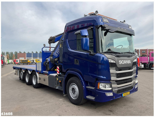 Scania G 450 8x4 Fassi 45 Tonmeter laadkraan + Fly-Jib Just 151.350 km! - Φορτηγό με γερανό: φωτογραφία 3 Scania G 450 8x4 Fassi 45 Tonmeter laadkraan + Fly-Jib Just 151.350 km! - Φορτηγό με γερανό: φωτογραφία 3