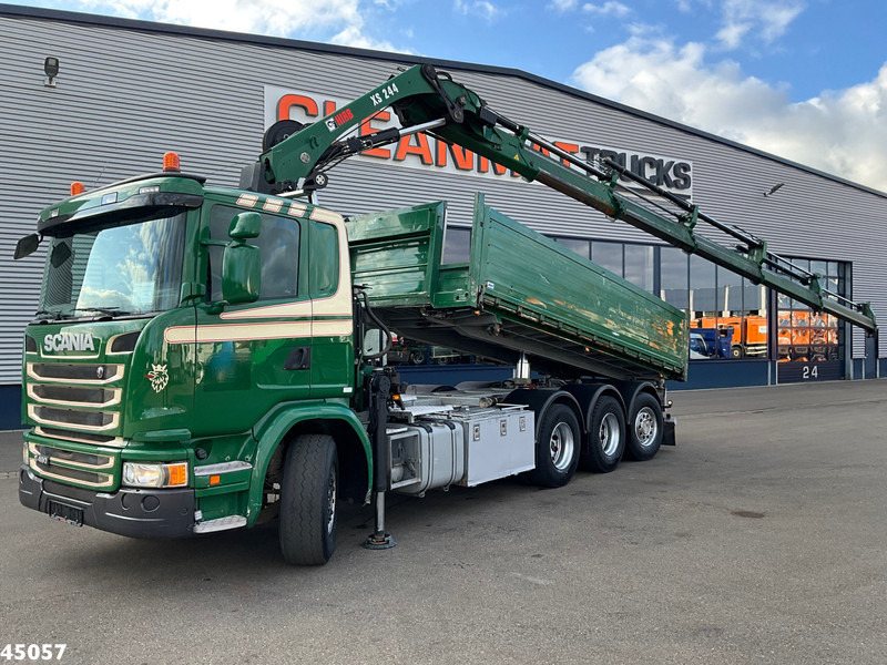 Scania G 490 8x4 Euro 6 Hiab 24 Tonmeter laadkraan - Φορτηγό ανατρεπόμενο, Φορτηγό με γερανό: φωτογραφία 1 Scania G 490 8x4 Euro 6 Hiab 24 Tonmeter laadkraan - Φορτηγό ανατρεπόμενο, Φορτηγό με γερανό: φωτογραφία 1